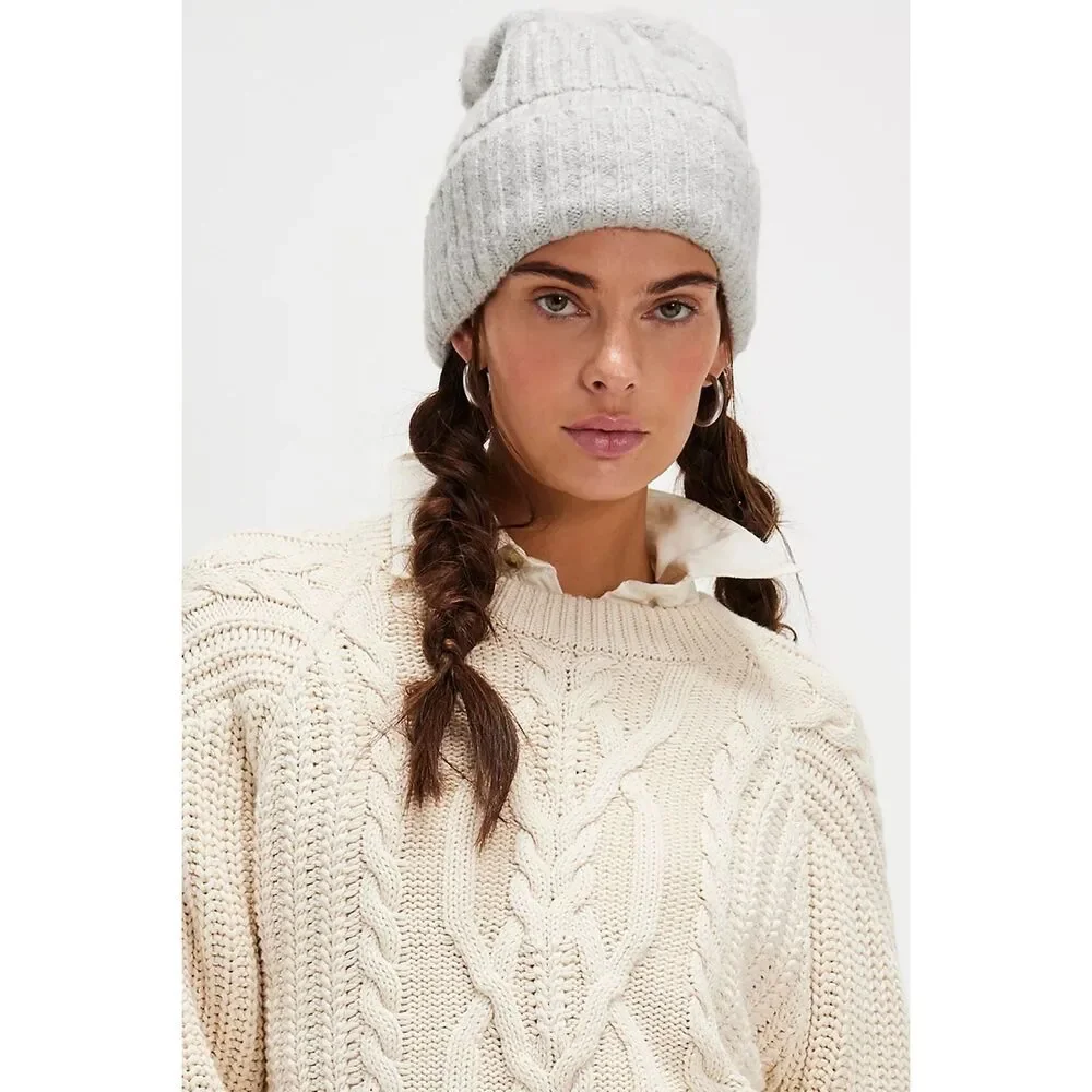 Free People Beanie‎ Coastline NEE Grey One Size